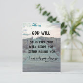 Aanmoediging en Comfort Bijbel Verse met Quote Briefkaart (Staand voorkant)