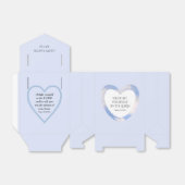 Aanmoediging en gebruik van lichtblauwe Bijbelverg Bedankdoosjes (Uitgevouwen)