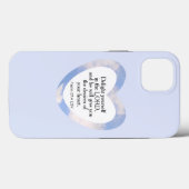 Aanmoediging en gebruik van lichtblauwe Bijbelverg Case-Mate iPhone Case (Achterkant (horizontaal))