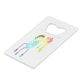 Aanmoediging en prestatie creditkaart flessenopener (Achterkant Gekanteld)