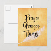 Aanmoediging: Gebed verandert de dingen Briefkaart (Voorkant / Achterkant)