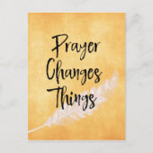 Aanmoediging: Gebed verandert de dingen Briefkaart (Voorkant)