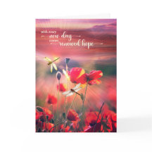 Aanmoediging geloof in je eigen papavers