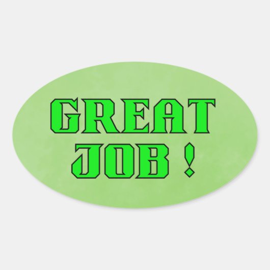 Aanmoediging Geweldig Werk Sticker (Voorkant)