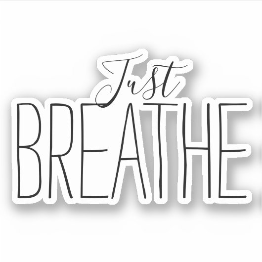 Aanmoediging gewoon doorbreken sticker (Voorkant)