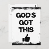 Aanmoediging: God heeft dit Briefkaart (Voorkant / Achterkant)