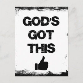 Aanmoediging: God heeft dit Briefkaart