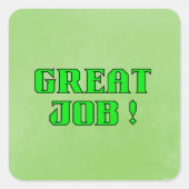 Aanmoediging Goed Werk Sticker (Voorkant)