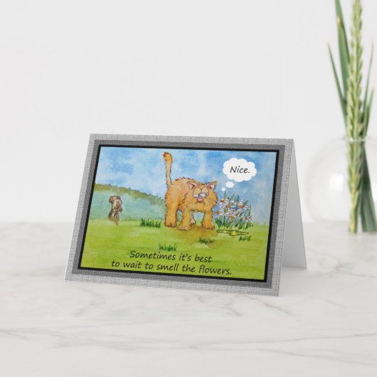 Aanmoediging Grappige Humor Kattenhond Je kunt het Kaart (Voorkant)