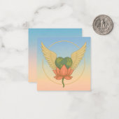 Aanmoediging: het hart kent platte noot Kaart Notitiekaartje (Voorkant / Achterkant in situ)