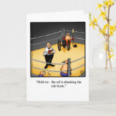 Aanmoediging Humor Wenskaart Kaart (Gele Bloem)