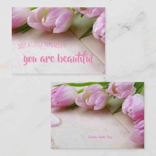 Aanmoediging: je bent mooi informatiekaartje (Voorkant / Achterkant)