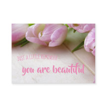 Aanmoediging: je bent mooi