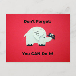 Aanmoediging: je kunt het! briefkaart