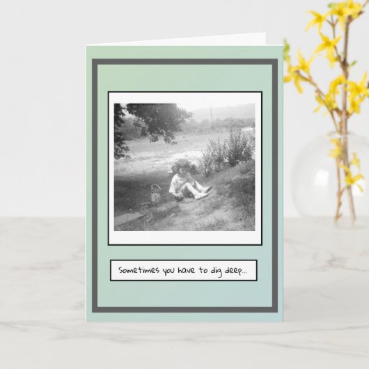 Aanmoediging Kaart (Gele Bloem)