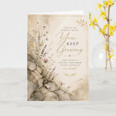 Aanmoediging Kaart (Gele Bloem)