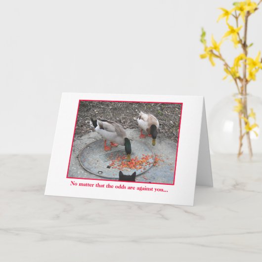 Aanmoediging Kaart (Gele Bloem)