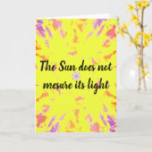 Aanmoediging Kaart en Inspirerend Kaart (Gele Bloem)