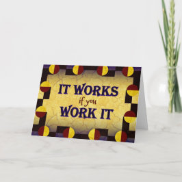 Aanmoediging Kaart - Het werkt als je het werkt