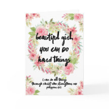 Aanmoediging Kaart Roze Rozen met Schrift