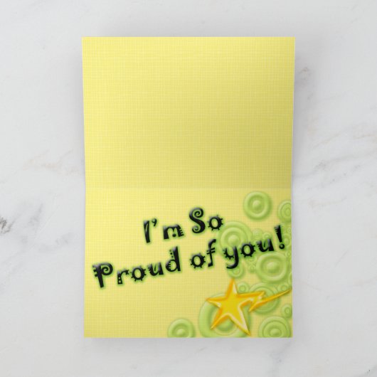 Aanmoediging Kaart voor kinderen - Ik ben zo trots (Binnen)