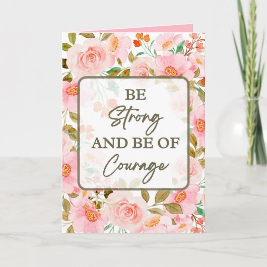 Aanmoediging Kaart voor moeilijke tijden bv Ziekte (Voorkant)