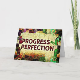 Aanmoediging Kaart - Vooruitgang niet perfectie