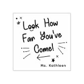 Aanmoediging Kijk hoe ver je bent gekomen leraar Rubberstempel (Afrduk)