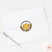 Aanmoediging leraar Grading Papers Student Art Tea Ronde Sticker (Envelop)