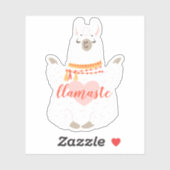 Aanmoediging Llamaste Yoga Positie Sticker (Vel)