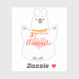 Aanmoediging Llamaste Yoga Positie Sticker