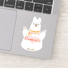Aanmoediging Llamaste Yoga Positie Sticker