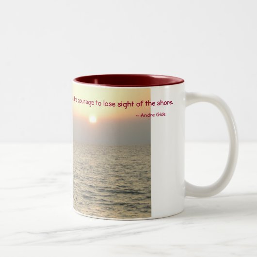 Aanmoediging of Gefeliciteerd Tweekleurige Koffiemok (Rechts)