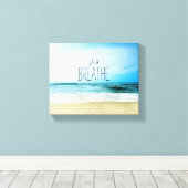 Aanmoediging om alleen maar te breken bij het stra canvas afdruk (Insitu (Houten vloer))