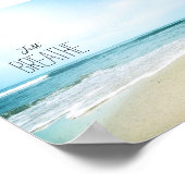 Aanmoediging om alleen maar te breken bij het stra poster (Hoek)