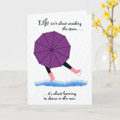 Aanmoediging om ondersteuning te kopiëren kaart (Gele Bloem)