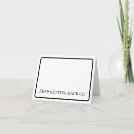 Aanmoediging: Opstaan Notitiekaart