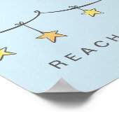 Aanmoediging reik naar de sterren poster (Hoek)