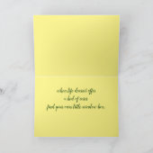 aanmoediging, schattige kat, grappige kat kaart (Binnen)