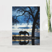 Aanmoediging tot een prachtig design met paarden e kaart (Voorkant)