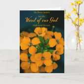 Aanmoediging tot een ventilatorWenskaart Kaart (Gele Bloem)