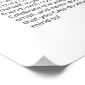 AANMOEDIGING tot verheffing van Inspirerend muurku Poster (Hoek)