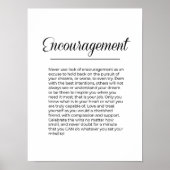 AANMOEDIGING tot verheffing van Inspirerend muurku Poster (Voorkant)