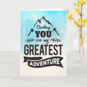 Aanmoediging - U bent mijn grootste avontuur Kaart (Gele Bloem)