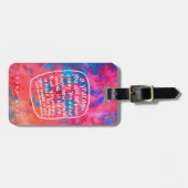 Aanmoediging van bagagelabel - abstracte kunst (Voorkant horizontaal)