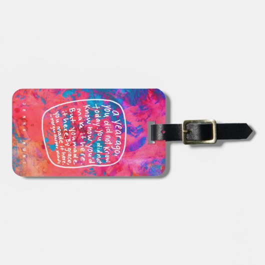 Aanmoediging van bagagelabel - abstracte kunst (Voorkant horizontaal)