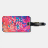 Aanmoediging van bagagelabel - abstracte kunst (Achterkant horizontaal)