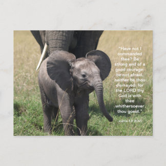 Aanmoediging van bijbelverse Briefkaart