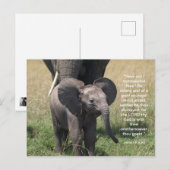 Aanmoediging van bijbelverse Briefkaart (Voorkant / Achterkant)