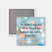 Aanmoediging van Bijbelverse spreekwoorden 31 Chri Magneet (Voorkant / Achterkant)